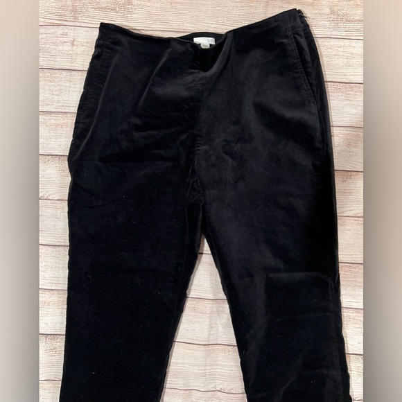 J. Jill black velour pants size 14 - Picture 1 of 7